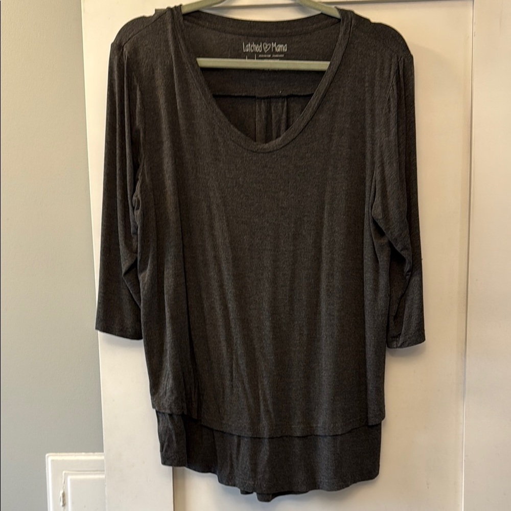 Latched Mama 3/4 Sleeve Nursing Top